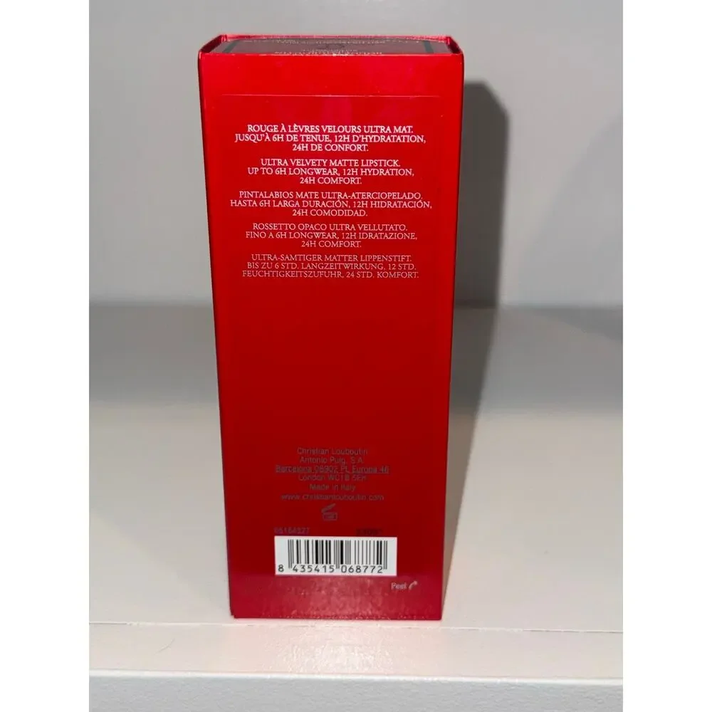 NIB Christian Louboutin Velvet Matte Lipstick Red Dramadouce 005M 3.8g / 0.13oz